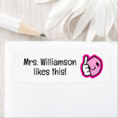 Cute Thumbs Up Teacher Sticker Classroom Sticker (Insitu)