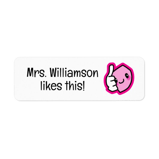Cute Thumbs Up Teacher Sticker Classroom Sticker (Voorkant)