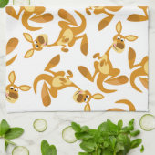 Cute Thumping Cartoon Kangaroo Mojo Kitchen Towel Theedoek (Gevouwen)