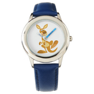 Cute Thumping Cartoon Kangaroo Watch Horloge
