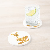 Cute Thumping Cartoon Kangoeroe Coaster Zandsteen Onderzetter (Zijkant)
