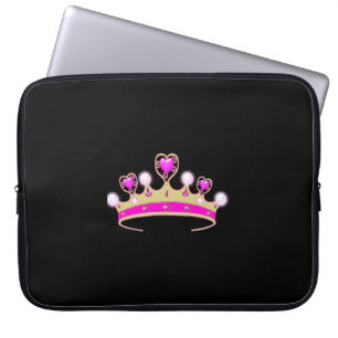 Cute Tiara Kinder neopreen laptophoes van 15 inch Laptop Sleeve