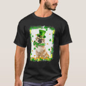 Cute Tibetan Spaniel Dog St Patricks Day Irish Sha T-shirt (Voorkant)