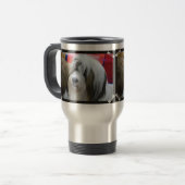 Cute Tibetan Terrier Dog Reisbeker (Voorkant links)