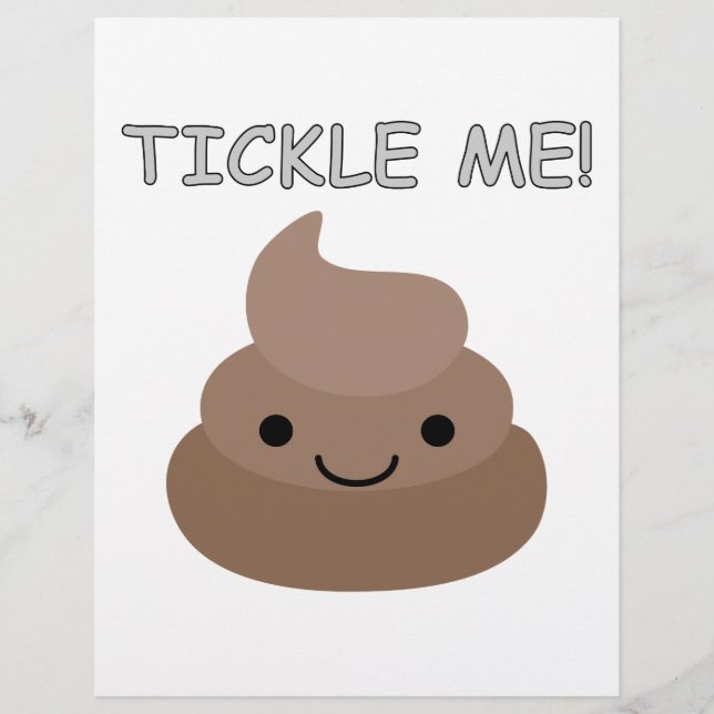 Cute Tickle Me Poop Emoji (Voorkant)