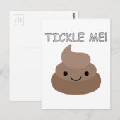 Cute Tickle Me Poop Emoji Briefkaart (Voorkant / Achterkant)