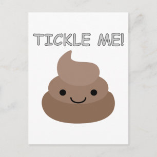 Cute Tickle Me Poop Emoji Briefkaart