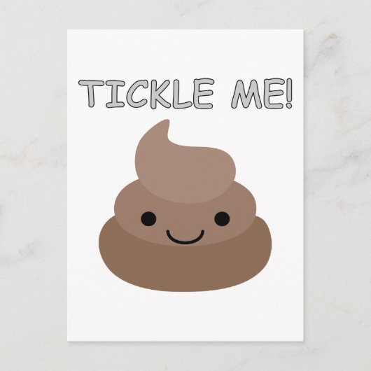 Cute Tickle Me Poop Emoji Briefkaart (Voorkant)