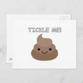Cute Tickle Me Poop Emoji Briefkaart (Voorkant / Achterkant)