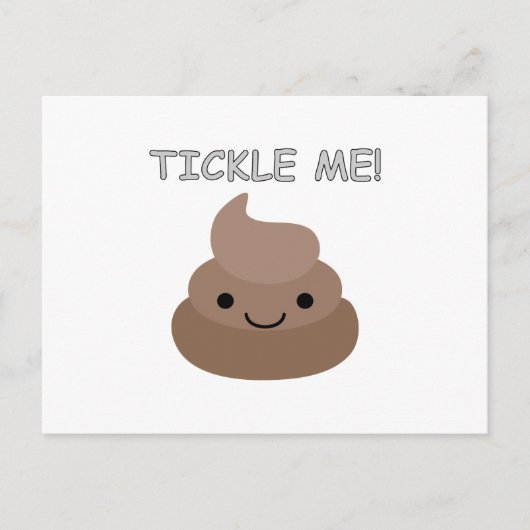 Cute Tickle Me Poop Emoji Briefkaart (Voorkant)