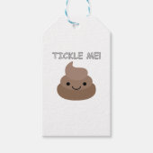 Cute Tickle Me Poop Emoji Cadeaulabel (Voorkant)