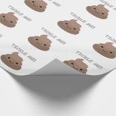 Cute Tickle Me Poop Emoji Cadeaupapier (Hoek)