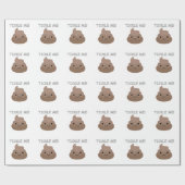 Cute Tickle Me Poop Emoji Cadeaupapier (Vlak)