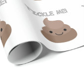Cute Tickle Me Poop Emoji Cadeaupapier (Rol Hoek)