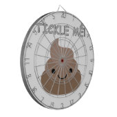 Cute Tickle Me Poop Emoji Dartbord (Voorkant Links)