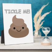 Cute Tickle Me Poop Emoji Fotoplaat (Zijkant)