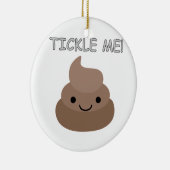 Cute Tickle Me Poop Emoji Keramisch Ornament (Rechts)