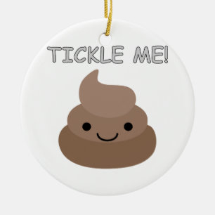 Cute Tickle Me Poop Emoji Keramisch Ornament