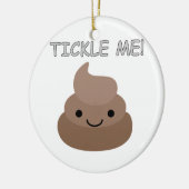 Cute Tickle Me Poop Emoji Keramisch Ornament (Links)