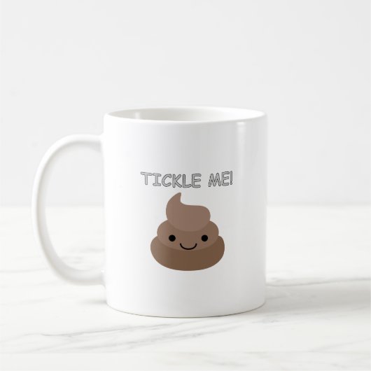 Cute Tickle Me Poop Emoji Koffiemok (Links)