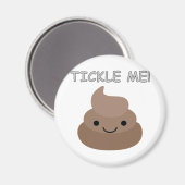 Cute Tickle Me Poop Emoji Magneet (Voorkant / Achterkant)