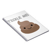 Cute Tickle Me Poop Emoji Notitieboek (Rechterzijde)