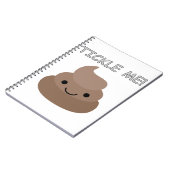 Cute Tickle Me Poop Emoji Notitieboek (Linkerzijde)