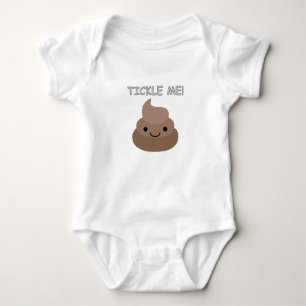 Cute Tickle Me Poop Emoji Romper