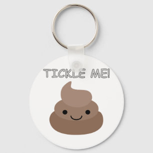 Cute Tickle Me Poop Emoji Sleutelhanger