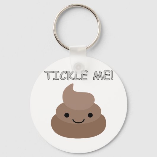 Cute Tickle Me Poop Emoji Sleutelhanger (Voorkant)