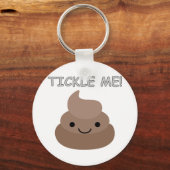 Cute Tickle Me Poop Emoji Sleutelhanger (Voorkant)