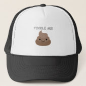 Cute Tickle Me Poop Emoji Trucker Pet (Voorkant)