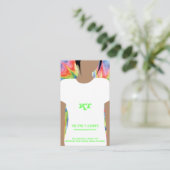 Cute Tie Dye All Over Warmte Transfer Vinyl Visitekaartje (Staand voorkant)