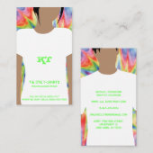 Cute Tie Dye All Over Warmte Transfer Vinyl Visitekaartje (Voorkant / Achterkant)