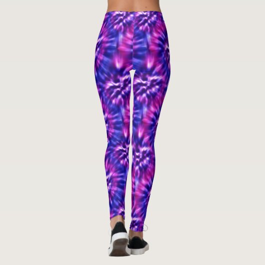 Cute Tie Dye Pattern-Leggings Leggings (Achterkant)