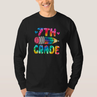 Cute Tie Dye Seventh Grade Happy First Day Of Sch T-shirt