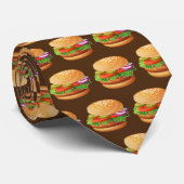 Cute tiered hamburger Patroonfood Stropdas (Opgerold)