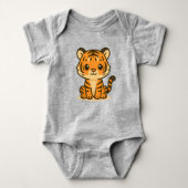 Cute Tiger Baby Bodysuit (Voorkant)