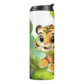 Cute Tiger Baby Thermosbeker (Gedraaid links)