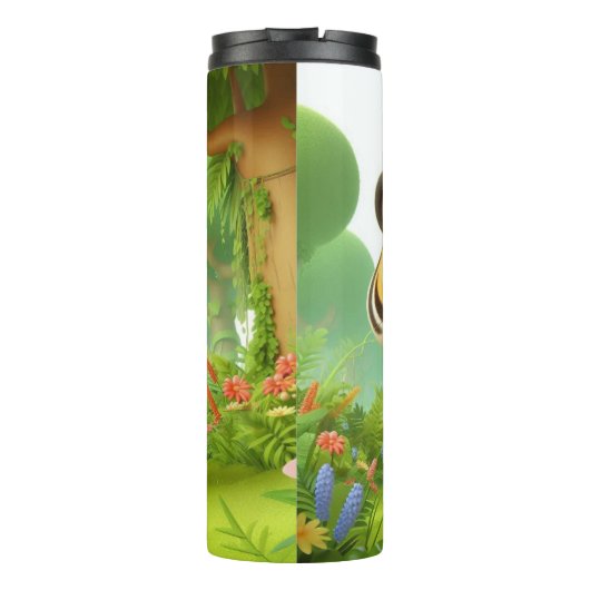 Cute Tiger Baby Thermosbeker (Achterkant)