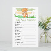 Cute Tiger Baby word scramble game (Staand voorkant)