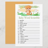 Cute Tiger Baby word scramble game (Voorkant / Achterkant)