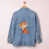 Cute Tiger Be Cool Cartoon Denim Jacket (Hangar)