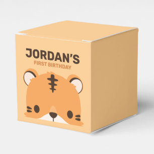 Cute Tiger Birthday Bedankdoosjes