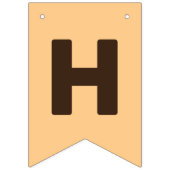 Cute Tiger Birthday Bunting Flags Vlaggetjes (Tweede vlag)