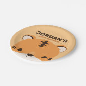 Cute Tiger Birthday Papieren Bordje (Gekanteld)