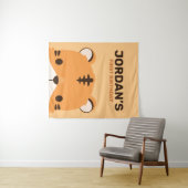 Cute Tiger Birthday Wandkleed (In Situ (horizontaal))