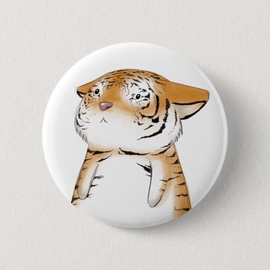 Cute Tiger Button (Voorkant)