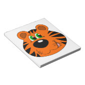 Cute Tiger Cartoon head Notitieblok (Schuin)