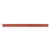 Cute Tiger Chinese Year Zodiac Birthday S Ribbon Satijnen Lint (Voorkant)
